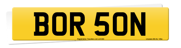 Registration number BOR 50N